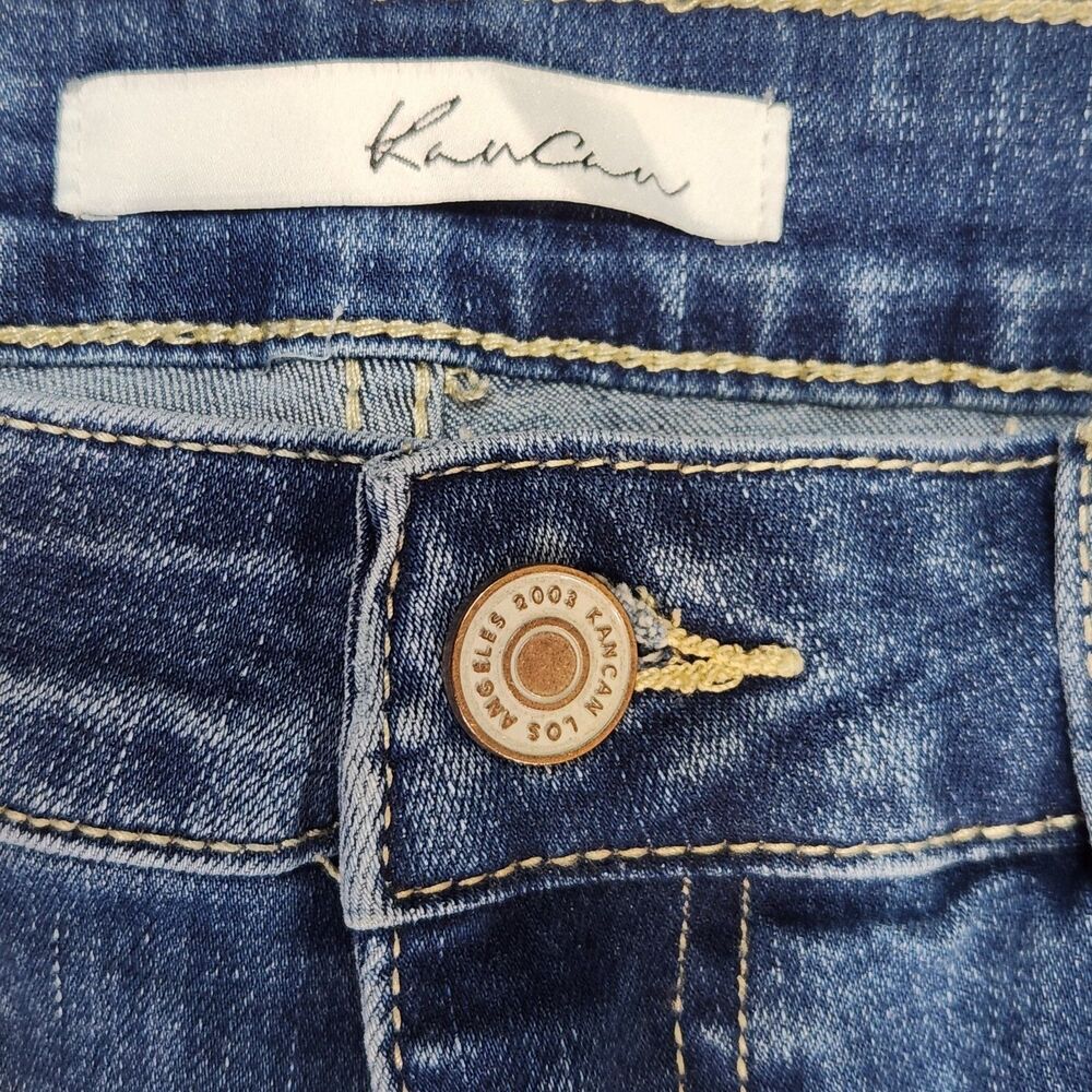 KanCan Mid Rise Skinny Jeans Size 9/28 Medium Wash KC11214CHM - Picture 4 of 10